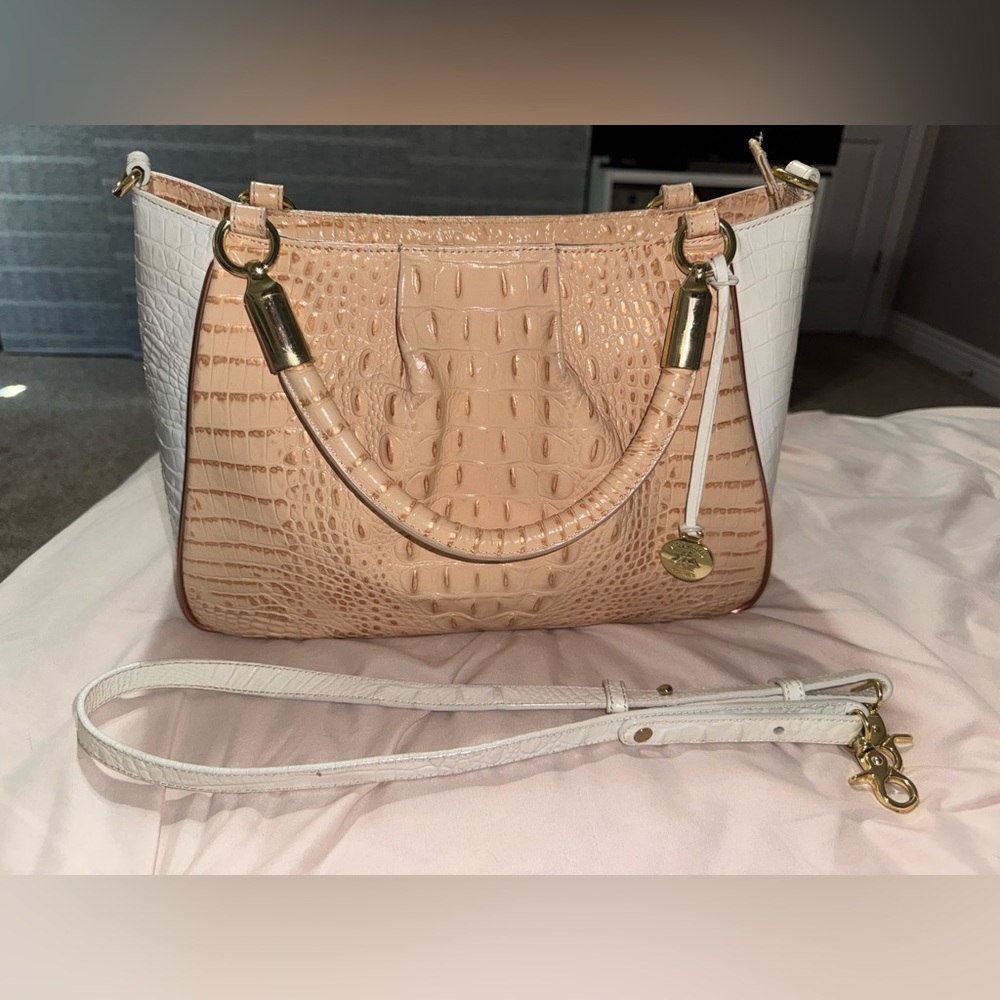 Brahmin Ruby Apricot Crandon Crossbody & Handbag